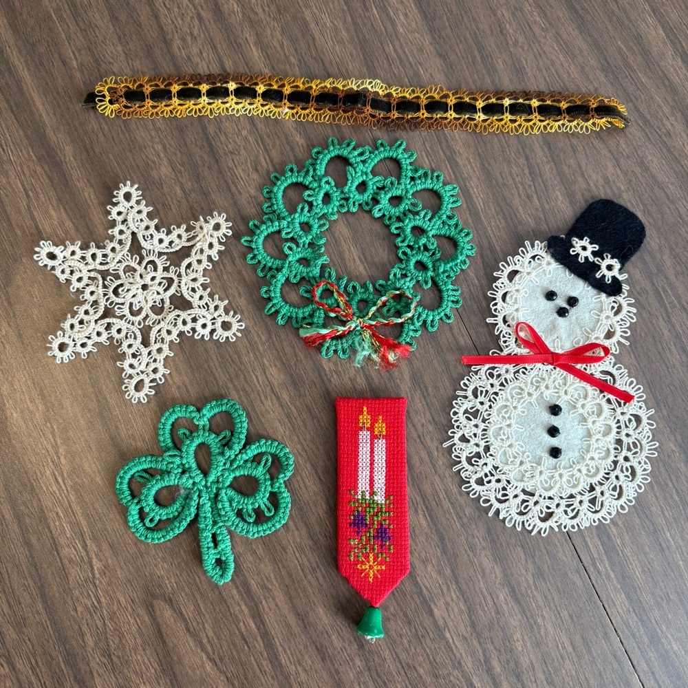 Holiday Ornament Set - Snowflake, Wreath, Snowman, and More